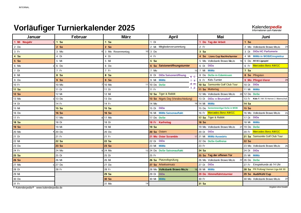 GCGF Turnierkalender 2025 _ Mai - Juni (1 HJ)