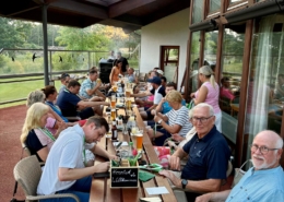Grillen auf der Clubterrasse
