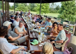 Grillen auf der Clubterrasse